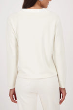 Load image into Gallery viewer, Monari - Basic Decorative Detail Sweatshirt - Cashmere