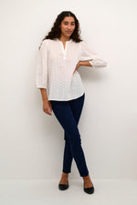 Load image into Gallery viewer, Kaffe - KAjollia Blouse - Chalk