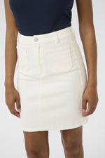 Load image into Gallery viewer, Kaffe - KAkarla Twill Skirt - Chalk