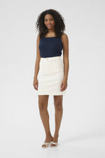 Load image into Gallery viewer, Kaffe - KAkarla Twill Skirt - Chalk