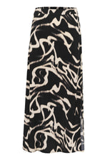 Load image into Gallery viewer, Kaffe - KAmartha Skirt - Black/Nature Organic Lines