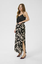 Load image into Gallery viewer, Kaffe - KAmartha Skirt - Black/Nature Organic Lines