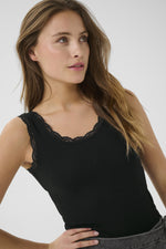Load image into Gallery viewer, Kaffe - KAomi Top - Black Deep