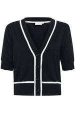 Load image into Gallery viewer, Kaffe - KAmally Cardigan - Black Deep