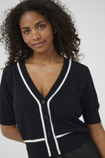 Load image into Gallery viewer, Kaffe - KAmally Cardigan - Black Deep
