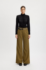 Load image into Gallery viewer, Gestuz - Fraya High Waisted Pants - Amber Green Check