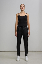 Load image into Gallery viewer, Raw By Raw - Frankie Jogger Pant Leather - Jet