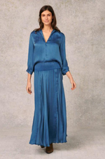 Load image into Gallery viewer, Valerie Khalfon - Meer Skirt Blue

