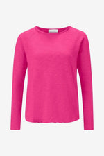 Load image into Gallery viewer, Rich And Royal - Organic Heavy Jersey Long Sleeve Tee - Raspberry Pink