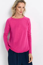 Load image into Gallery viewer, Rich And Royal - Organic Heavy Jersey Long Sleeve Tee - Raspberry Pink