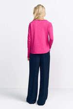 Load image into Gallery viewer, Rich And Royal - Organic Heavy Jersey Long Sleeve Tee - Raspberry Pink