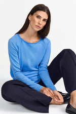 Load image into Gallery viewer, Rich And Royal - Organic Heavy Jersey Longsleeve - Blue Belle