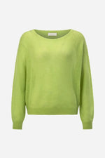 Load image into Gallery viewer, Rich And Royal - Boat Neck Seamless Sweater - Urban Lime