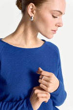 Load image into Gallery viewer, Rich And Royal - Organice Heavy Jersey Long Sleeve T-Shirt - Royal Blue