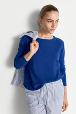 Load image into Gallery viewer, Rich And Royal - Organice Heavy Jersey Long Sleeve T-Shirt - Royal Blue