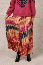 Load image into Gallery viewer, Valerie Khalfon  - Journey Skirt - Multicolour Tie &amp; Dye
