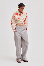 Load image into Gallery viewer, Second Female - Fridenza Wrap Blouse - Dark Chalk