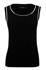 Load image into Gallery viewer, Raw By Raw - Base Layer Ribbed Singlet - Jet