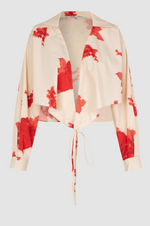 Load image into Gallery viewer, Second Female - Fridenza Wrap Blouse - Dark Chalk