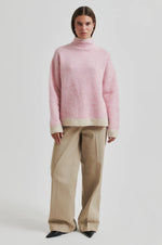 Load image into Gallery viewer, Second Female - Capella Contrast Knit - Pink Cosmos