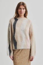 Load image into Gallery viewer, Second Female | Marbel O-Neck Knit | Trench Coat