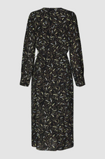 Load image into Gallery viewer, Second Female - Tour Printed Wrap Dress - Black