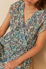 Load image into Gallery viewer, Indi And Cold  - Paisley Crossover Dress - Multicolour 190