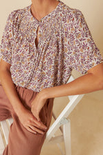 Load image into Gallery viewer, Indi And Cold - Watercolour Flower Shirt - Violeta