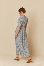 Load image into Gallery viewer, Indi And Cold - Bow Shaped Neck Dress - Indigo 203
