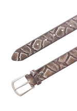 Load image into Gallery viewer, B.Belt - Dunkelbraun Sabia Belt - Silver Metallic