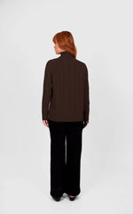 Load image into Gallery viewer, Bridge And Lord - Cable Raglan Pullover - Chocolate