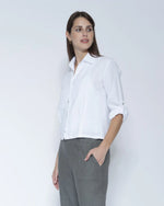 Load image into Gallery viewer, Blueberry - Linen Jacket - White