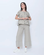 Load image into Gallery viewer, Blueberry - Linen Pant Palazzo - Beige