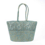 Load image into Gallery viewer, Boheme Le Panier - Crochet Romy Basket - Celedon And Gold