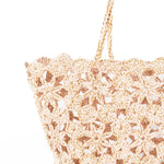Load image into Gallery viewer, Boheme Le Panier - Jane Crochet Basket - Powder Pink And Gold