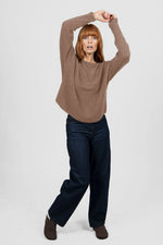 Load image into Gallery viewer, Bridge And Lord - Dolman Rib Pullover - Cobblestone