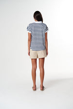 Load image into Gallery viewer, Cloth Paper Scissors - Daydream Polo - White/Navy