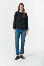 Load image into Gallery viewer, Cloth Paper Scissors - Raglan Tee On Repeat - Black