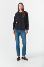 Load image into Gallery viewer, Cloth Paper Scissors - Raglan Tee On Repeat - Black