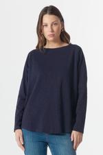 Load image into Gallery viewer, Cloth Paper Scissors - Raglan Tee On Repeat - Parisian Navy