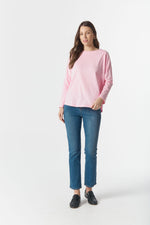 Load image into Gallery viewer, Cloth Paper Scissors - Raglan Tee On Repeat - Pink A Boo