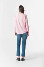 Load image into Gallery viewer, Cloth Paper Scissors - Raglan Tee On Repeat - Pink A Boo