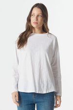 Load image into Gallery viewer, Cloth Paper Scissors - Raglan Tee On Repeat - White