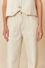 Load image into Gallery viewer, Indi And Cold - Pinstripe Twill Pants - Crudo 120