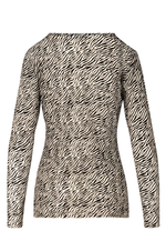 Load image into Gallery viewer, Coster Copenhagen - CC Heart Eve Mesh Blouse - Cream Zebra
