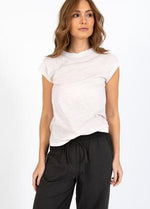 Load image into Gallery viewer, Coster Copenhagen - Heart 1180 Ellen Stripe Short Sleeved Tee - Rose Stripe