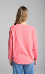 Load image into Gallery viewer, Cloth Paper Scissors - Raglan Long Sleeve Tee - Coral