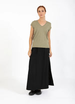 Load image into Gallery viewer, Coster Copenhagen - Heart Basic V Neck T Shirt - Dusty Olive