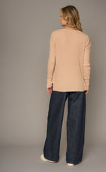 Load image into Gallery viewer, Crossley - Chion Long Sleeve Cotton Top - Deep Blue Stone Wash