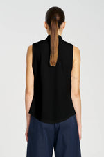 Load image into Gallery viewer, Mela Purdie - Drape Shell Top - Black